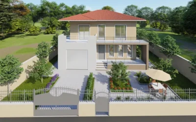 Vila E01, Vizualizim, Eksterior.